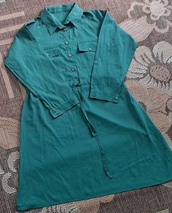 Green Shirt Dress
