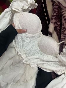 White Corset Hi-Lo Dress