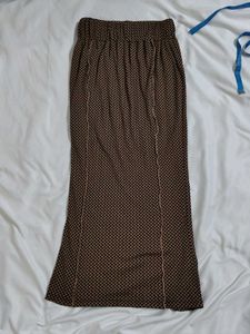 Checkered Midi Skirt