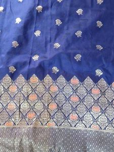 Sallu Saree Navy Blue Stone Work Blouse