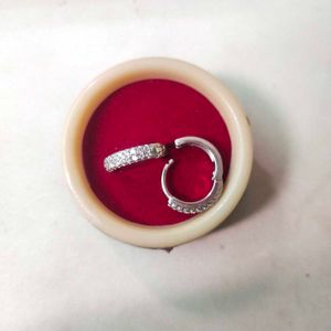 925 Sterling Silver Double Line Earrings 1 pair