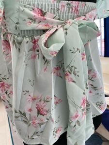 Cute Ruffle Floral Summer Top