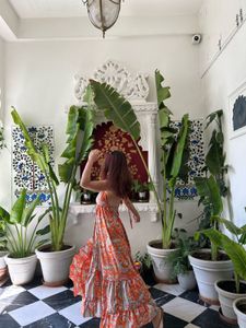 Boho Print Maxi Dress
