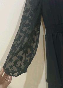 Black Tiered Mini Dress