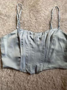 Blue Corset Top