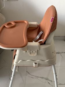 Babyhug 3in1 Comfy High Chair - Brown Color