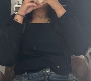 Black Long Sleeve Top