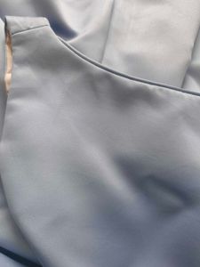 big flared satin gown