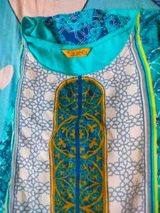 Blue&amp;White Aurelia Kurthi Size: M
