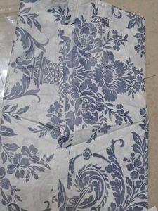 New D&#39;Decor Cresta Blue Floral Double Bedsheet
