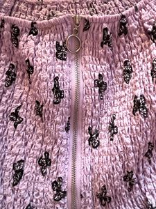Lavender Crop Smoked Top (Women’s)