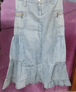 Vintage Denim Skirt