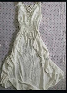 White Sleeveless Tiered Top