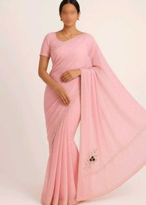 Elegant Peach Saree