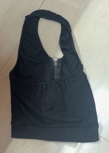 Black Halter Top