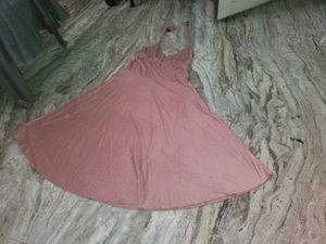 Peach Beautiful Dress 👗 😍