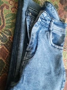 Light Wash Cargo Jeans