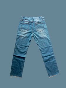 Topten Women&#39;s Sky Blue Slim Straight Cut Denim