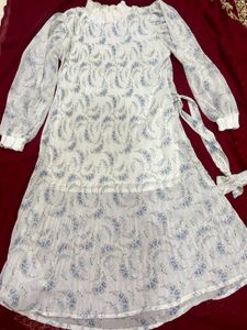 Floral Print High Neck Top