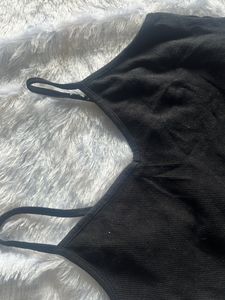 black camisole