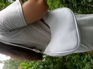 stylish white sling bag