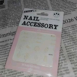Trendy Nail Art Stickers - 3D Designs!
