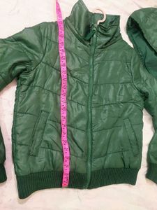 Unisex Green Hooded jacket
