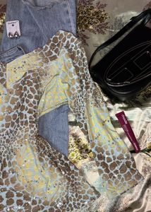 Patterned Long Sleeve Top