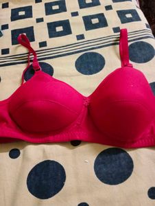 Beautiful Soft And Comfortable Padded Red Bra