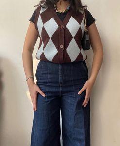 Button Up Sweater Vest