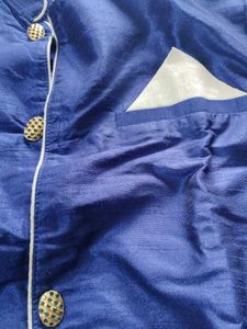 Blue &amp; White Patterned Three-Piece Set
