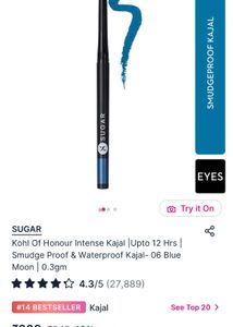 Sugar Kohl Of Honour Smudge Proof: 2 Pcs