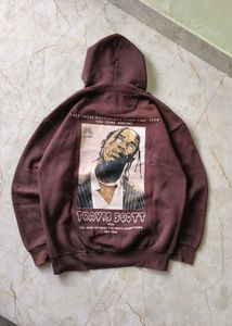 Travis Scott brown hoodie