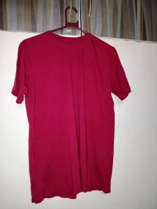 Maroon Active wear T-Shirt
