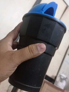 Black & Blue Desktop Trash Can