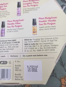 Plum Perfume Discovery Set
