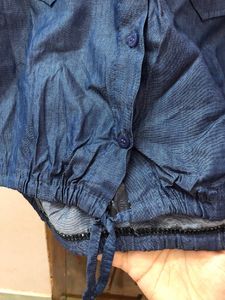 COMBO - DENIM COTTON JACKET + TOP SET🌸