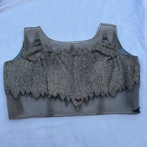 havey embellished padded Top
