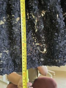 Chic Asymmetrical Lace &amp; Shaggy Skirt