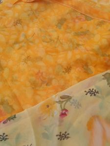 Floral Print saree - completely new