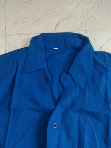 Navy Blue Cotton Shirt