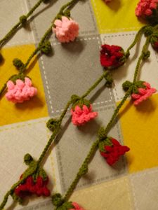 crochet floral hair garland 🎀✨