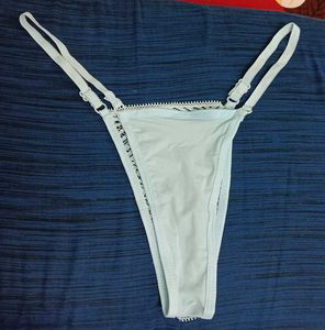 Light Blue Lace Thong