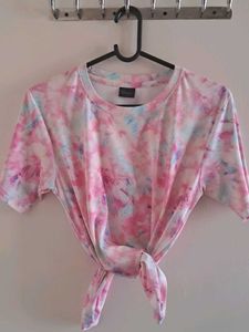 A Pink Multicolor Top