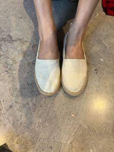 H&amp;M Beige Canvas Espadrilles