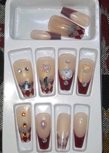 Ballerina Nail Tips - 12 Nails