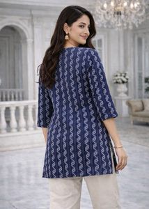 Stylish Indigo Print Kurti