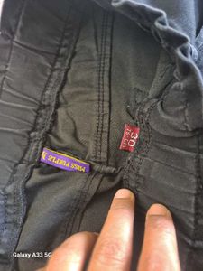 Pink Puff Sleeve Top and Black Jeans