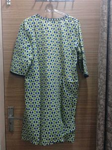 Printed Green Kurta