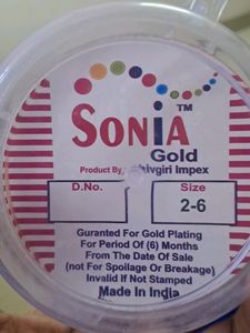 Gold Plated Thin Bangles - 4 Nos